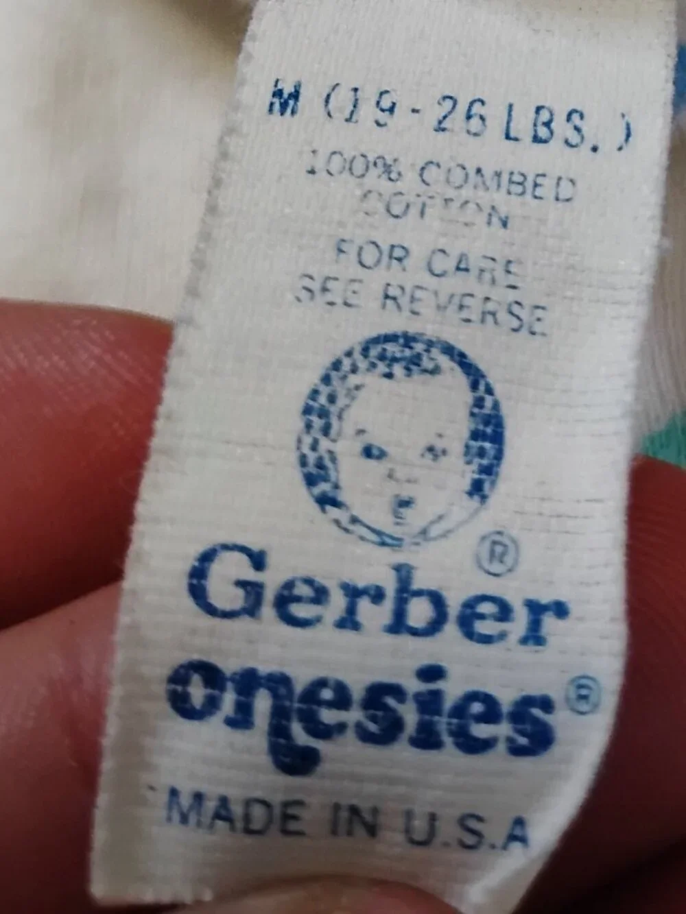Vintage Gerber Baby Oneita Onesies Lot (6)